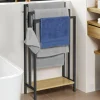 Porte-serviettes design industriel avec une étagère*IDMarket Discount