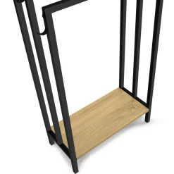 Porte-serviettes design industriel avec une étagère*IDMarket Discount