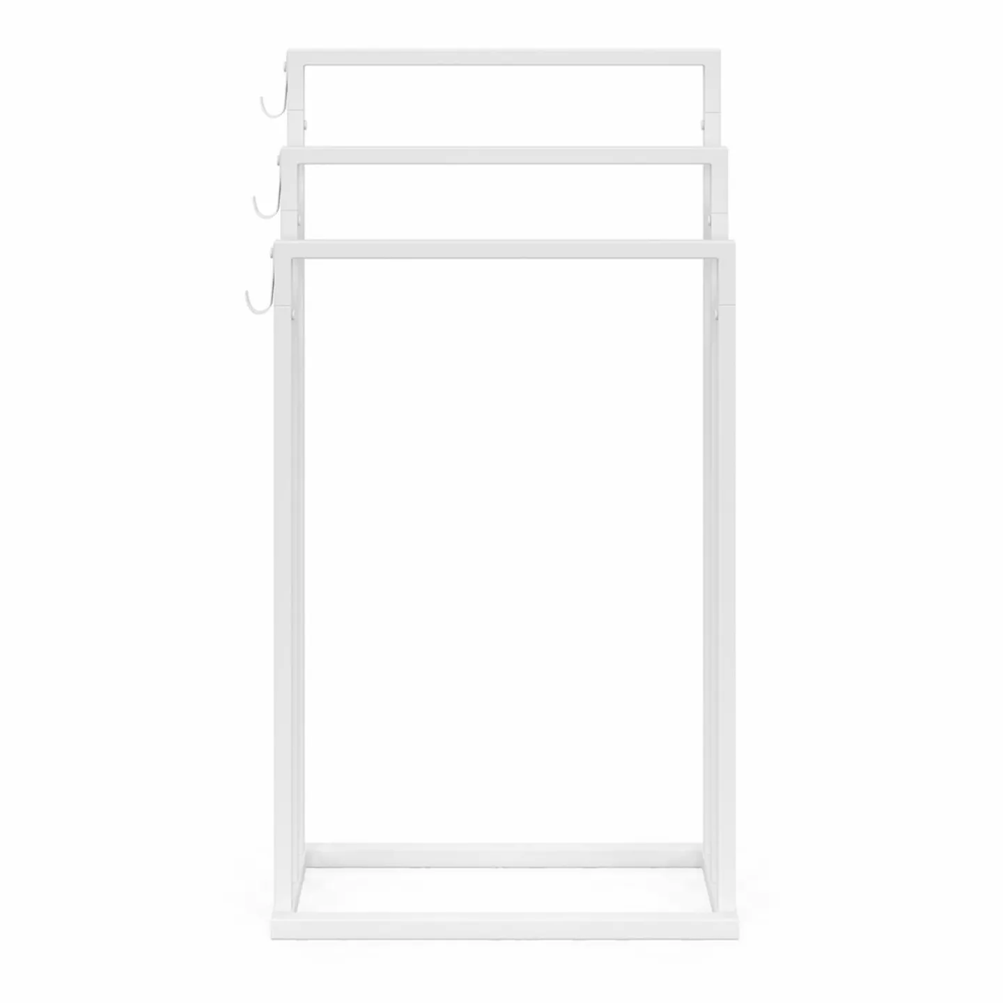 Porte-serviettes industriel métal blanc 3 niveaux*IDMarket Outlet