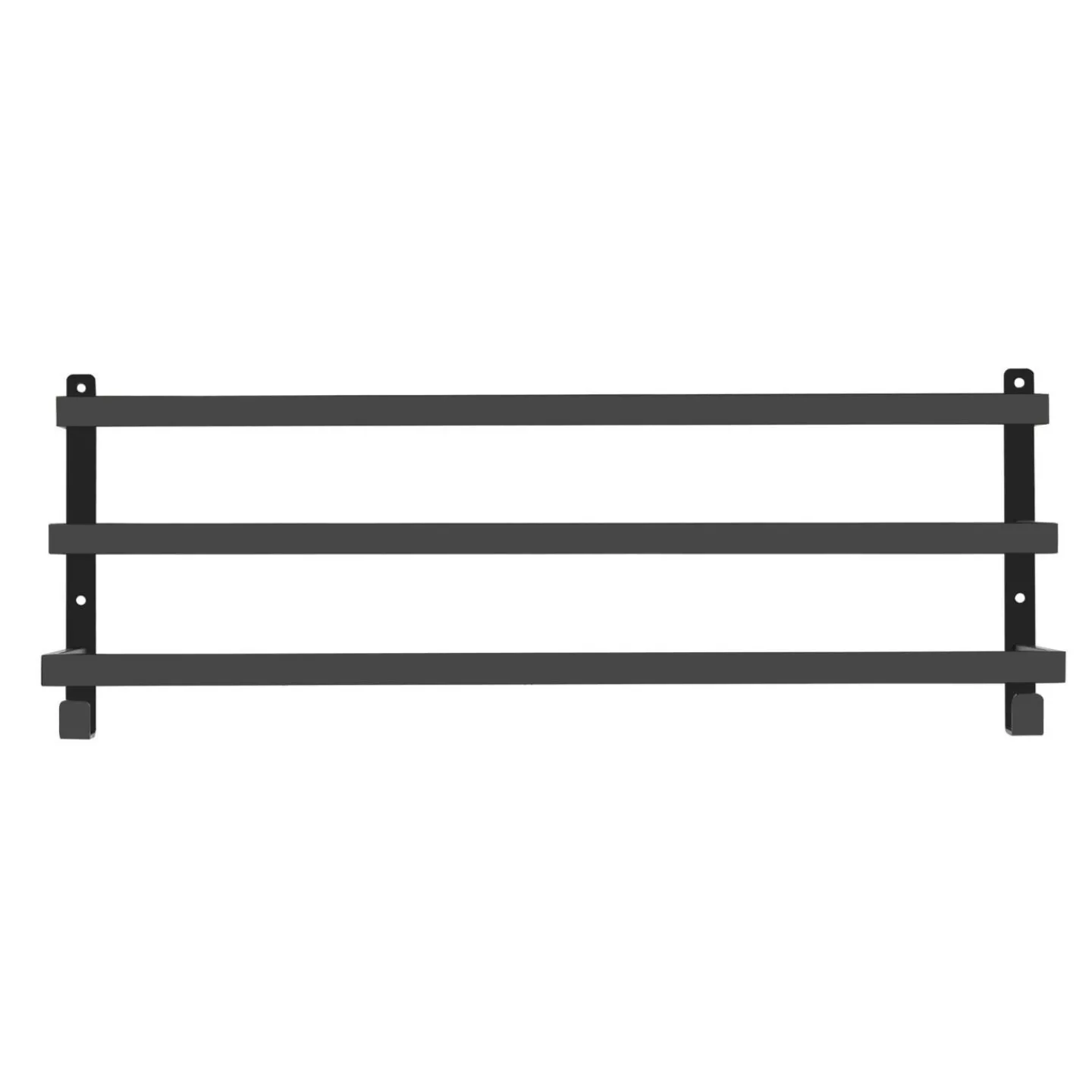 Porte-serviettes industriel mural en métal noir*IDMarket Best