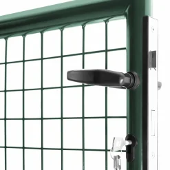 Portillon vert jardin en acier 105 x 150 cm*IDMarket Discount