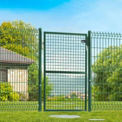 Portillon vert jardin en acier 105 x 125 cm*IDMarket Discount