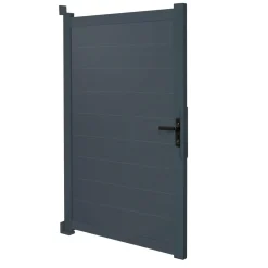 Portillon 100x160 cm en aluminium gris anthracite*IDMarket Hot