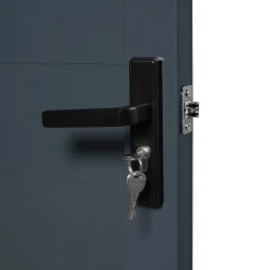 Portillon 100x160 cm en aluminium gris anthracite*IDMarket Hot