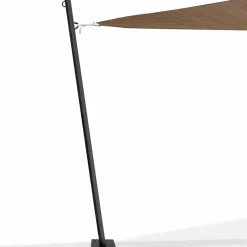 Poteau pour toile ombrage en acier noir 220 cm*IDMarket Best