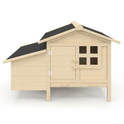 Poulailler en bois 5 poules avec pondoir sur pilotis XXL*IDMarket Discount