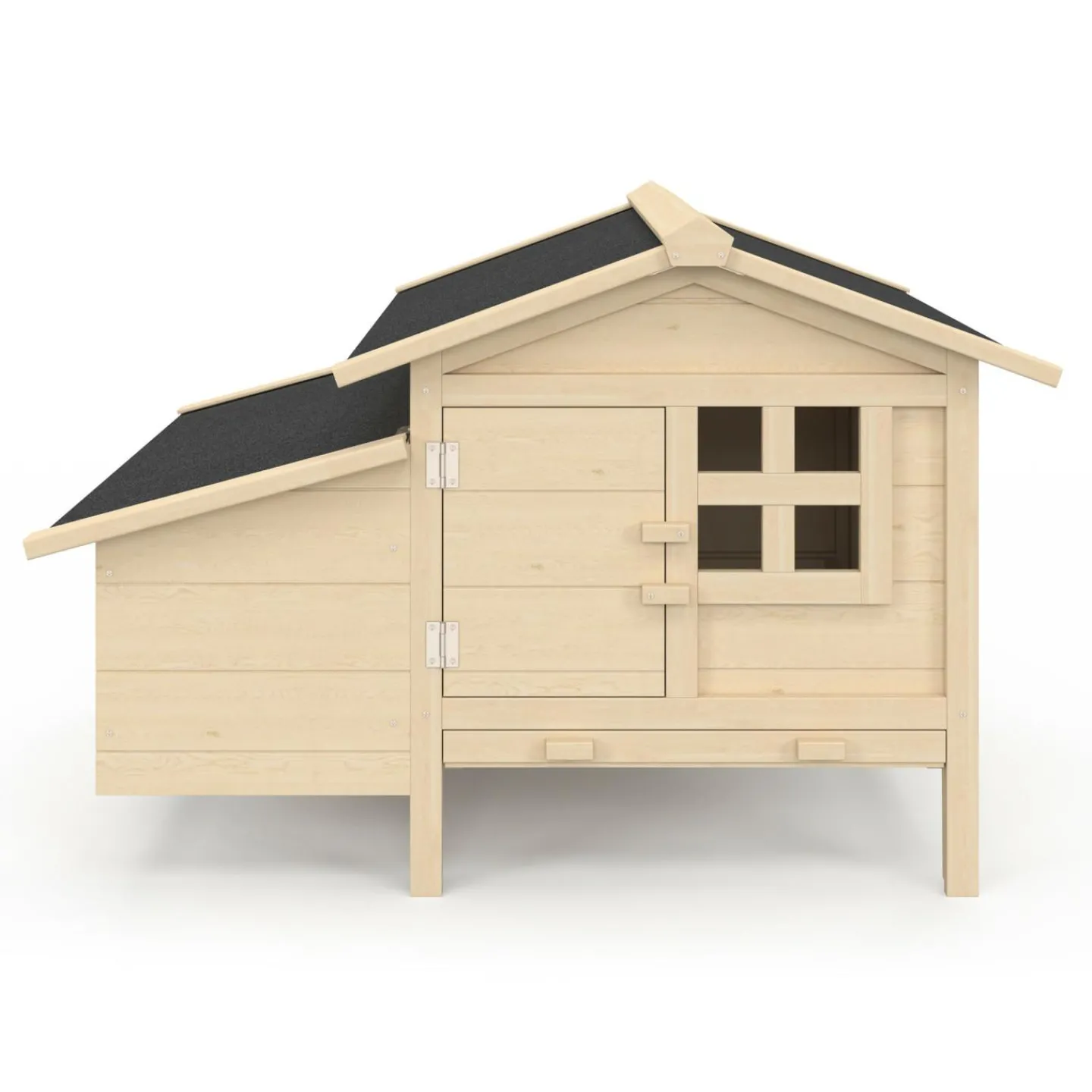 Poulailler en bois 5 poules avec pondoir sur pilotis XXL*IDMarket Discount