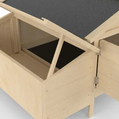 Poulailler en bois 5 poules avec pondoir sur pilotis XXL*IDMarket Discount