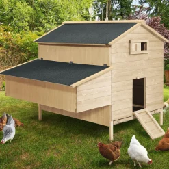 Poulailler XXL avec pondoir*IDMarket Online