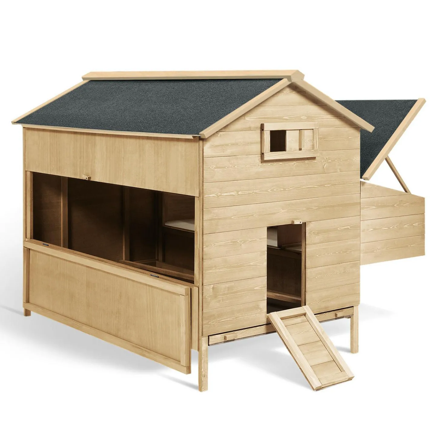 Poulailler XXL avec pondoir*IDMarket Online