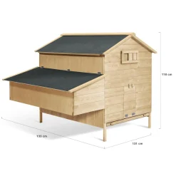 Poulailler XXL avec pondoir*IDMarket Online