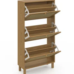 Rangement à chaussures vintage effet cannage*IDMarket Discount