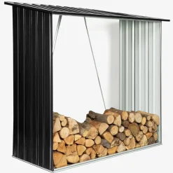 Rangement extérieur en acier pour bois de chauffage*IDMarket Best