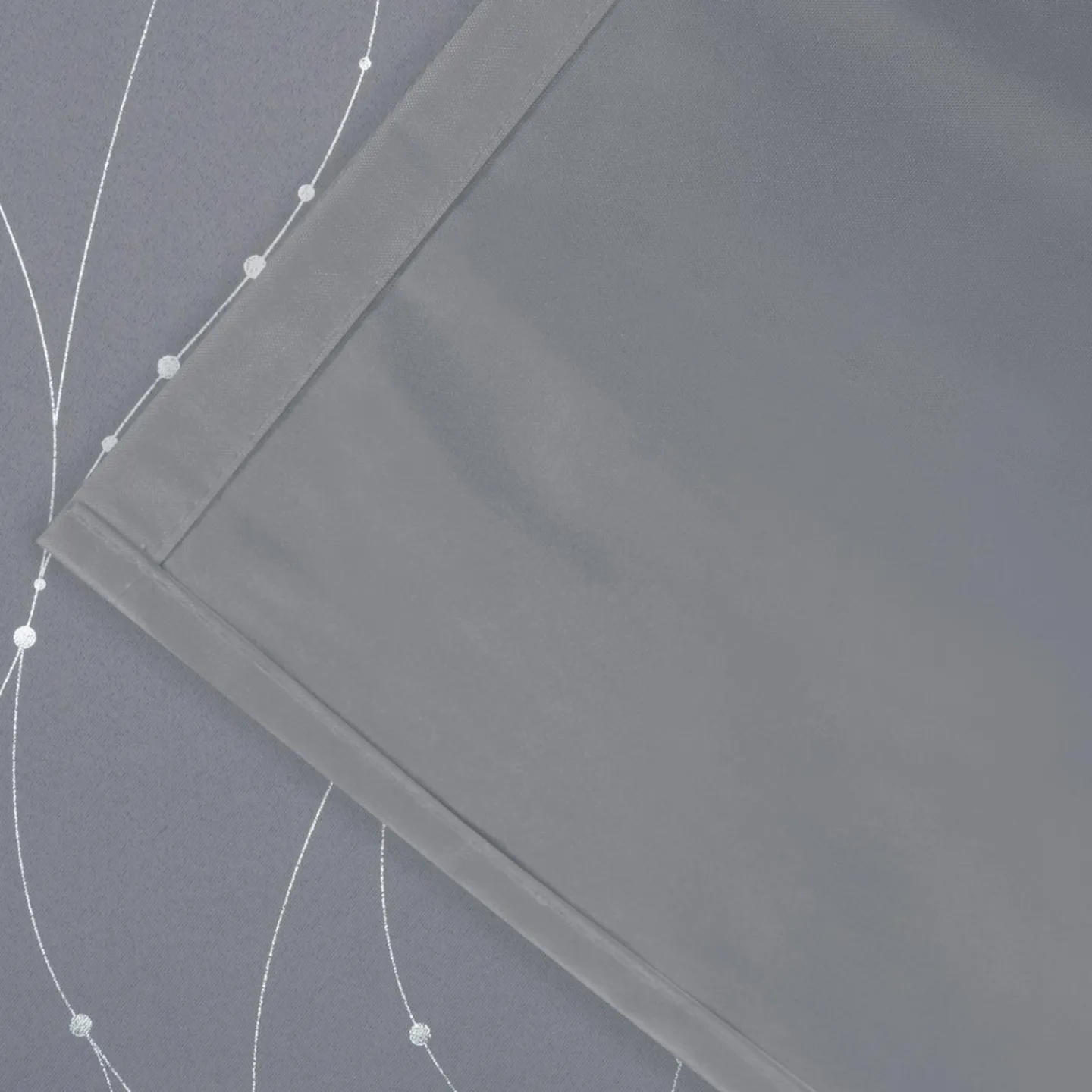 Rideaux occultants thermiques gris anthracite avec motifs*IDMarket Sale