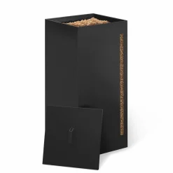 Réservoir à granulés - rangement à pellets 55 kg noir 36 x 36 x 87 cm*IDMarket Discount