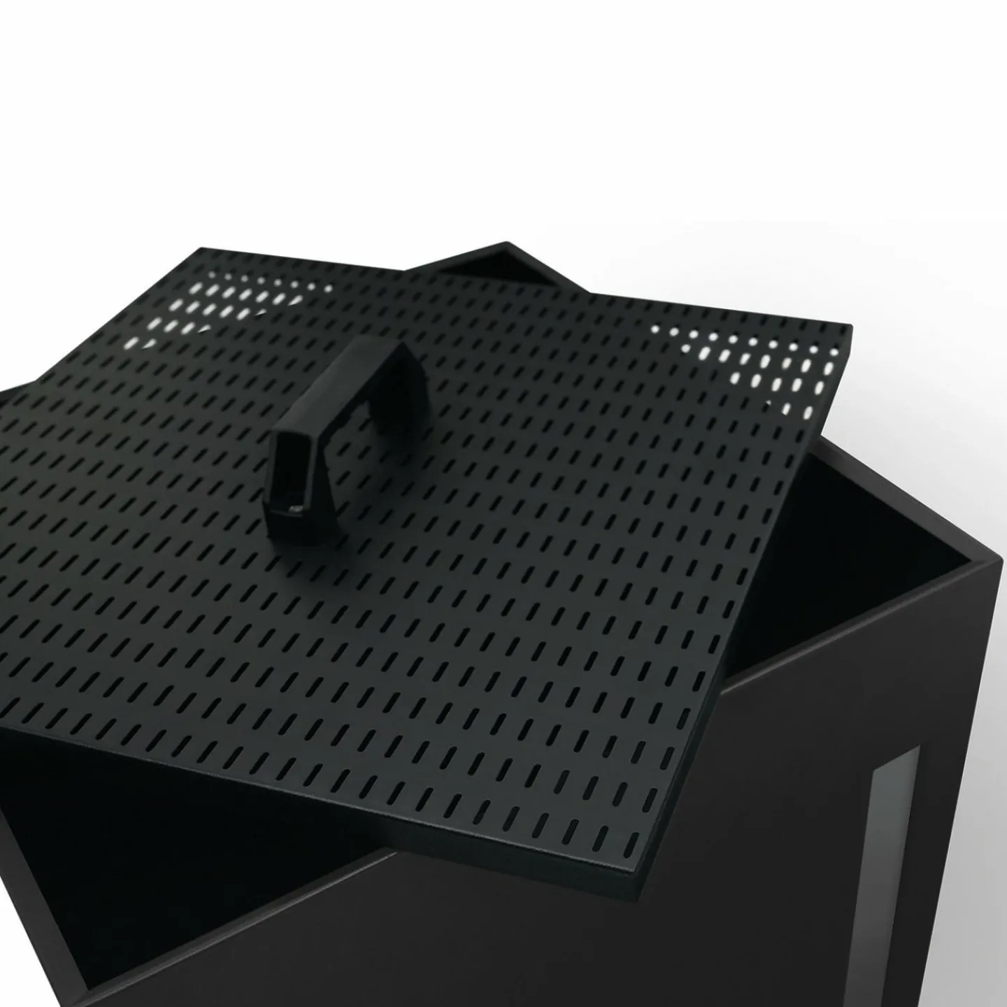 Réservoir à granulés - rangement à pellets 55 kg noir 36 x 36 x 87 cm*IDMarket Discount