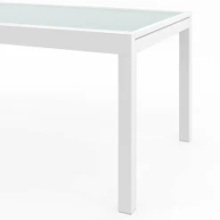 Salon de jardin avec table extensible 135-270 cm et 12 chaises empilables blanc et beige*IDMarket Online