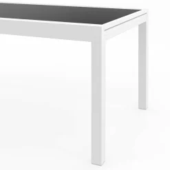 Salon de jardin avec table en verre trempé et 12 chaises*IDMarket Hot