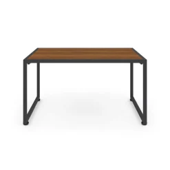 Salon de jardin bas 6 personnes canapés et fauteuils gris anthracite et cordage effet rotin avec tables basses*IDMarket Outlet