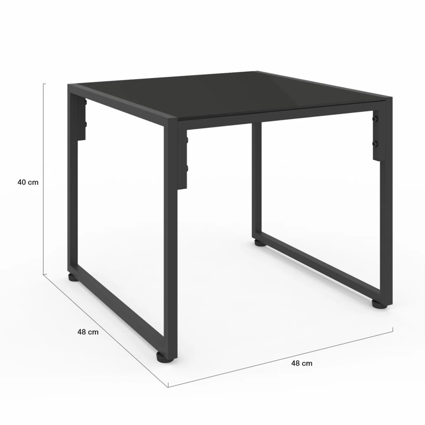 Salon de jardin bas 6 places en acier coloris gris anthracite*IDMarket Hot