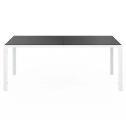 Salon de jardin blanc et gris avec 8 chaises empilables*IDMarket Hot