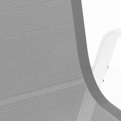 Salon de jardin blanc et gris avec table extensible + 8 chaises*IDMarket Clearance