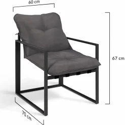 Salon de jardin d'angle bas 8 personnes gris*IDMarket Clearance