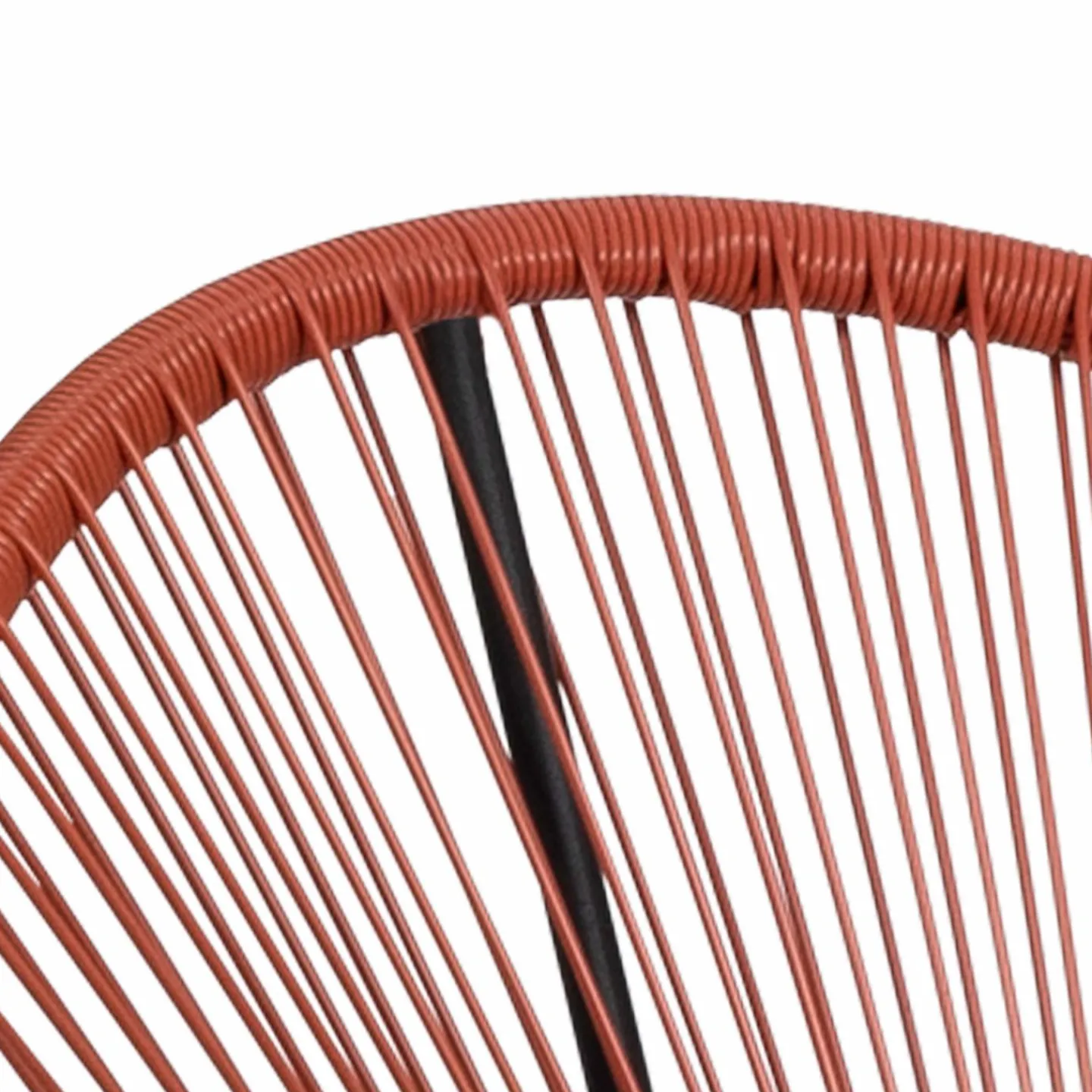 Salon de jardin fil plastique terracotta*IDMarket Best