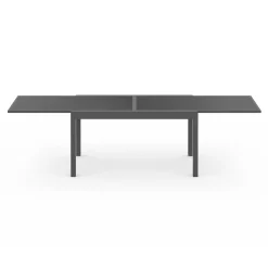 Salon de jardin gris anthracite avec table extensible et 12 chaises*IDMarket New