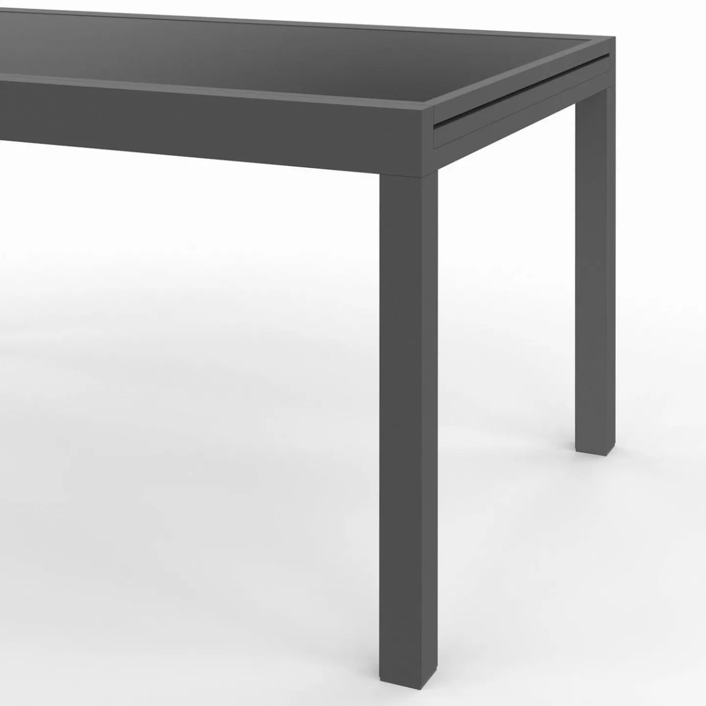 Salon de jardin gris anthracite avec table extensible et 12 chaises*IDMarket New