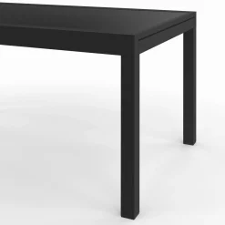 Salon de jardin noir avec table extensible et 12 chaises empilables*IDMarket