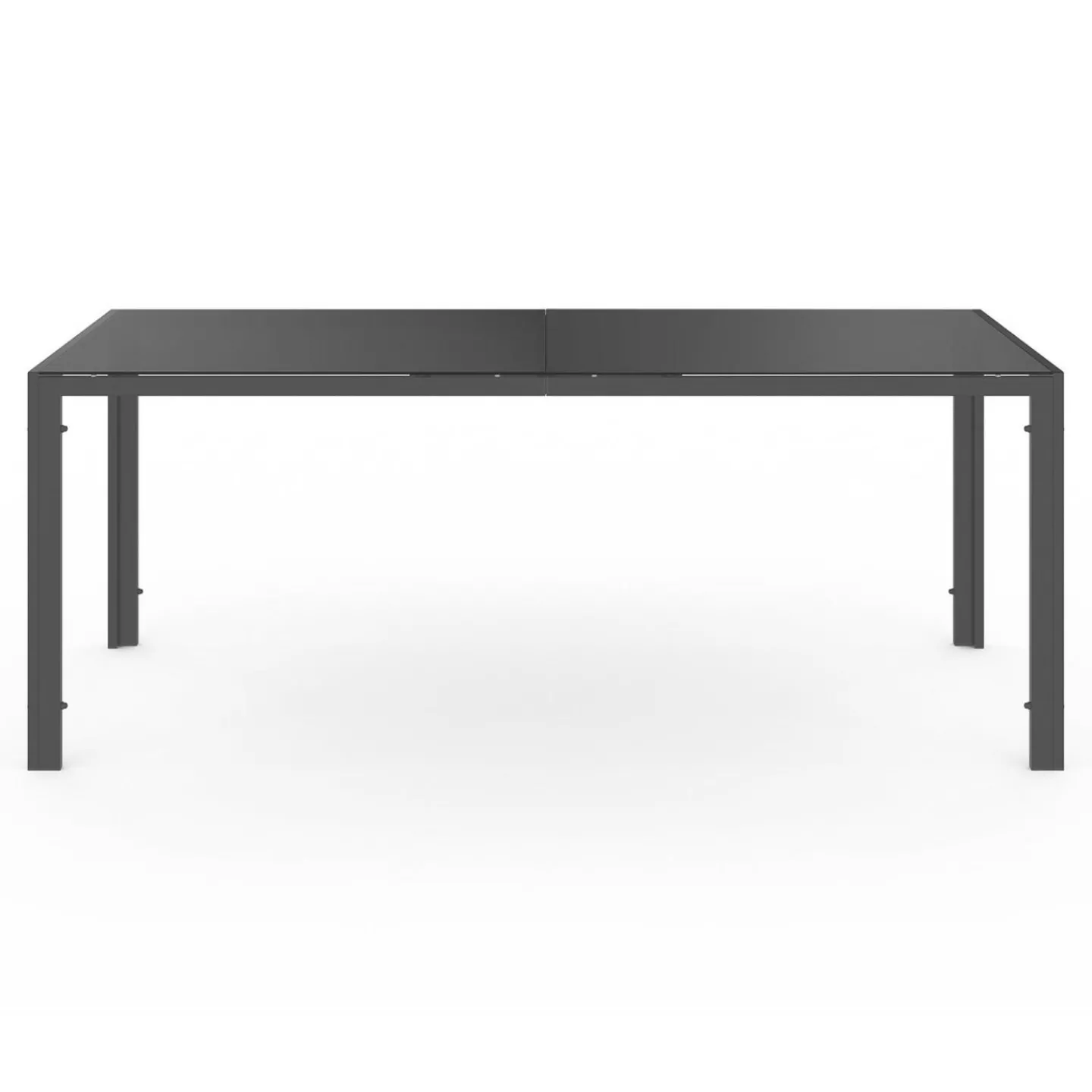 Salon de jardin table 190cm et 8 chaises empilables terracotta*IDMarket Outlet