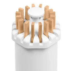 Séchoir à linge à rayons rotatif et pliable blanc et bois*IDMarket Outlet