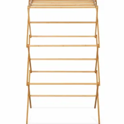 Séchoir à linge accordéon en bambou*IDMarket Discount