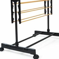 Séchoir à linge couleur noir et aspect bois*IDMarket