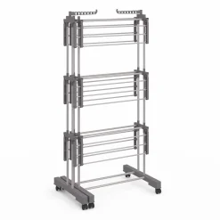 Séchoir à linge pliable extensible 40M gris 3 niveaux*IDMarket Sale