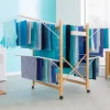 Séchoir design imitation bois pliable*IDMarket Online