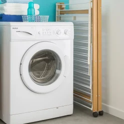 Séchoir design imitation bois pliable*IDMarket Online