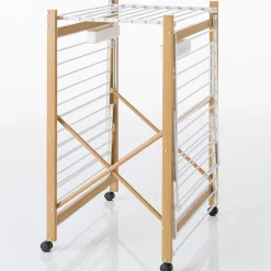 Séchoir design imitation bois pliable*IDMarket Online