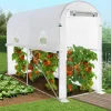 Serre à tomates 3 m² 3 x 1 x 2 m blanche*IDMarket