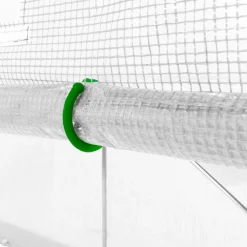 Serre à tomates 3 m² 3 x 1 x 2 m blanche*IDMarket