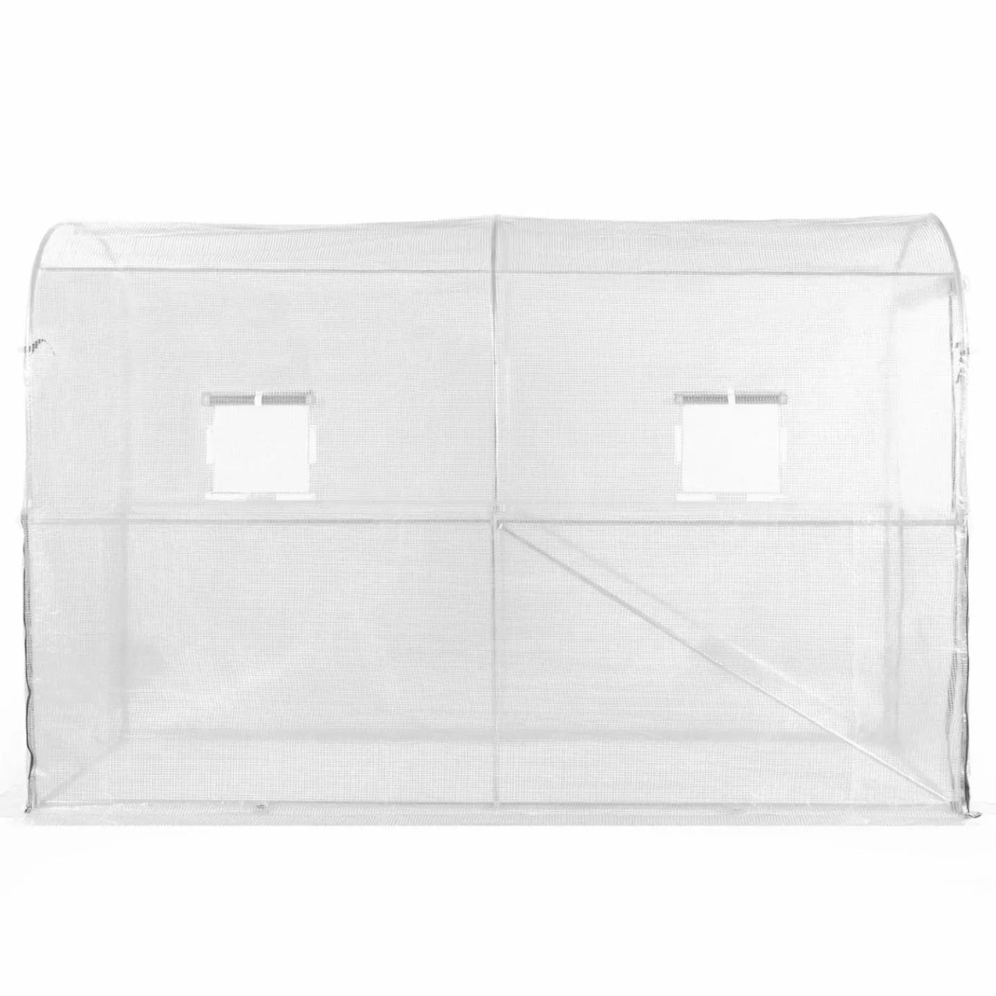 Serre à tomates 3 m² 3 x 1 x 2 m blanche*IDMarket