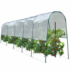 Serre à tomates tunnel 6 m*IDMarket New