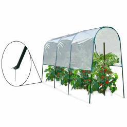 Serre à tomates tunnel 4 m*IDMarket New