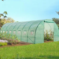 Serre de jardin 24 m² tunnel 8x3 m*IDMarket