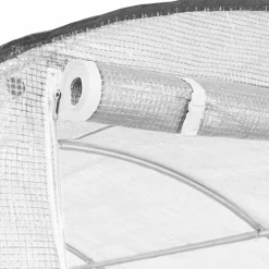 Serre de jardin blanche 18 m² avec 2 côtés relevables 6x3x2m*IDMarket Outlet