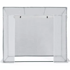 Serre de jardin blanche avec porte et fenêtres relevables*IDMarket Sale