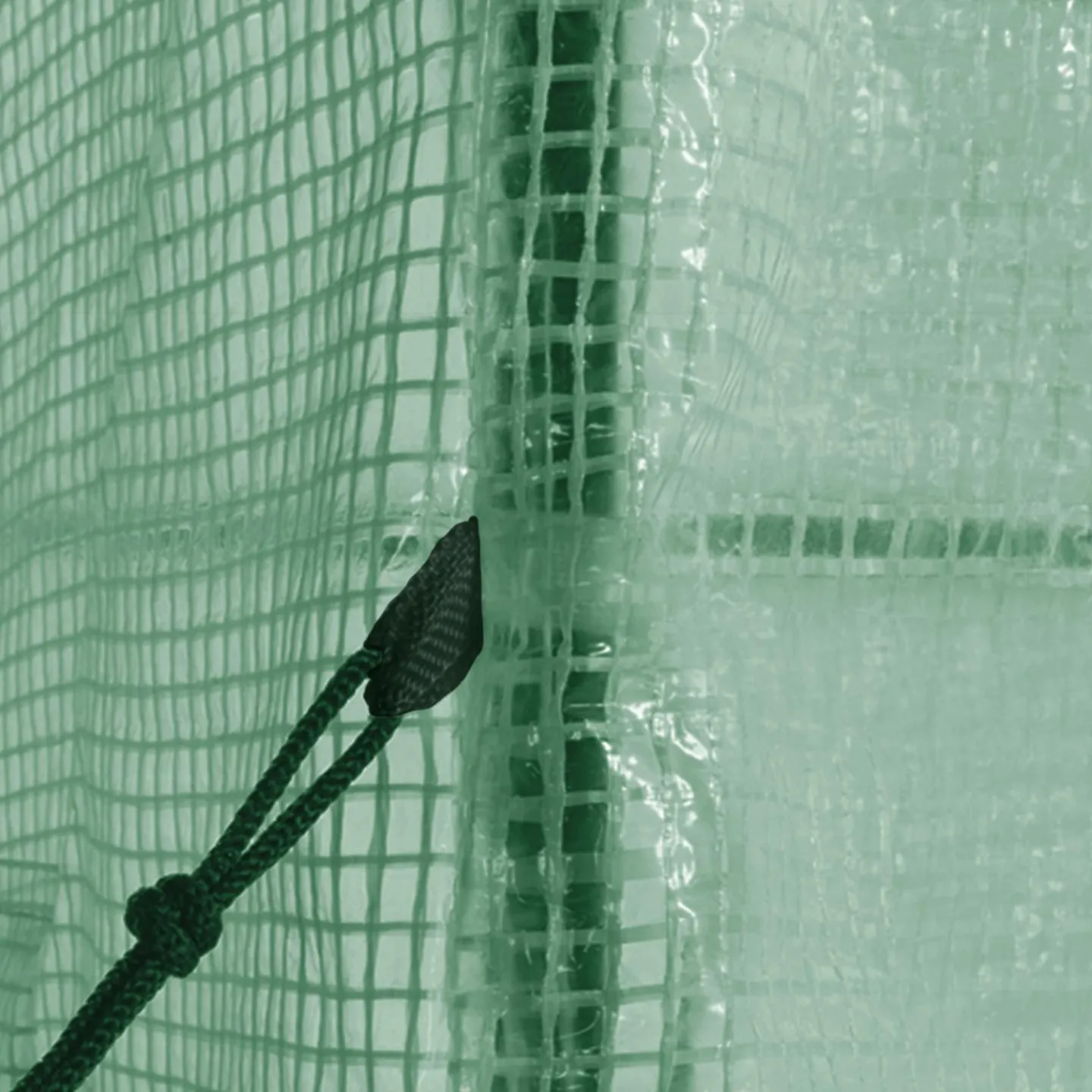 Serre de jardin verte avec porte et fenêtres relevables*IDMarket Best