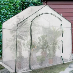 Serre d'hivernage forme de maison pour balcon et terrasse*IDMarket Outlet