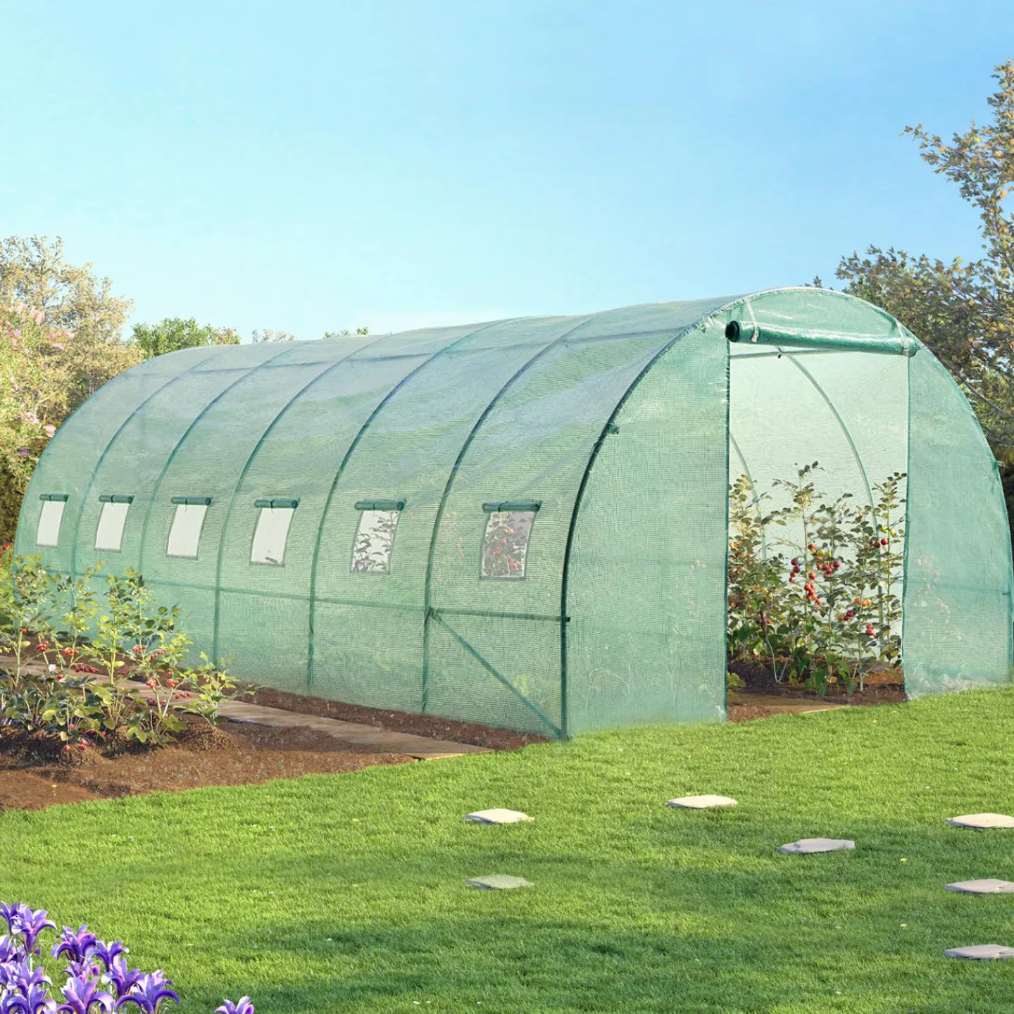 Serre tunnel 18 m²*IDMarket Online